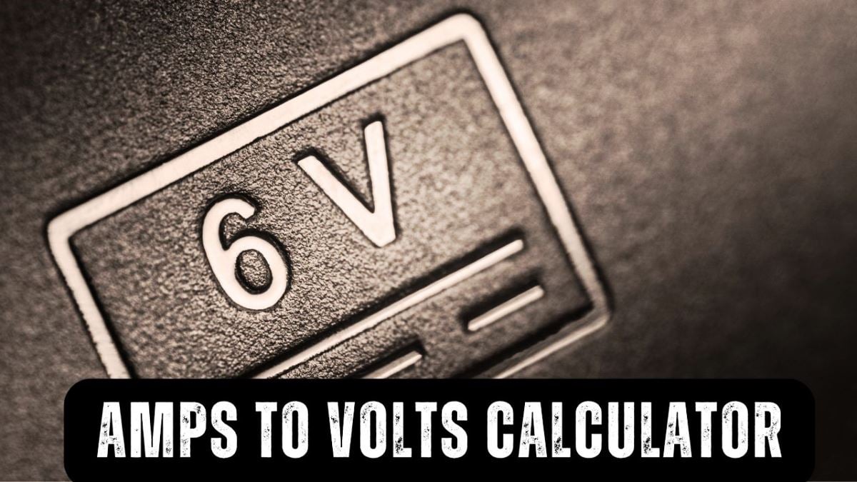 Amps to Volts calculator