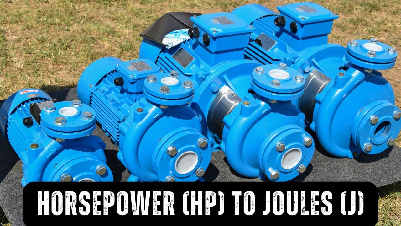 Horsepower (hp) To Joules (J)