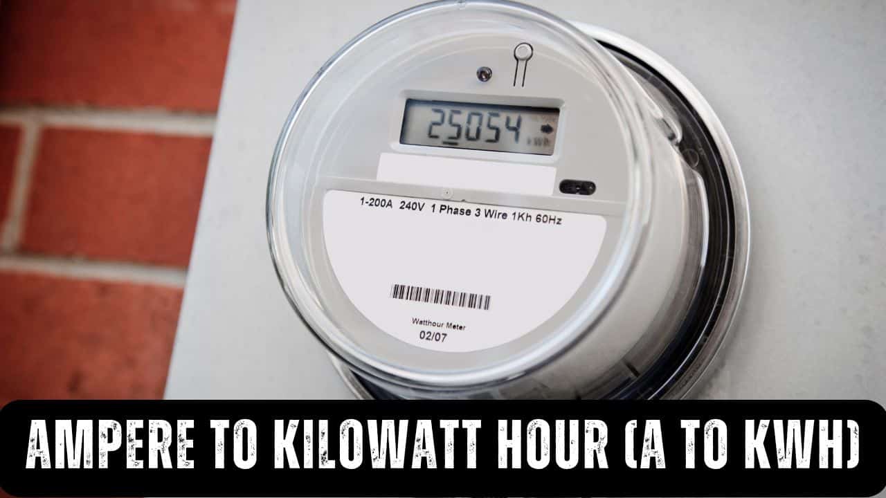 Ampere to Kilowatt hour (A to KWh)