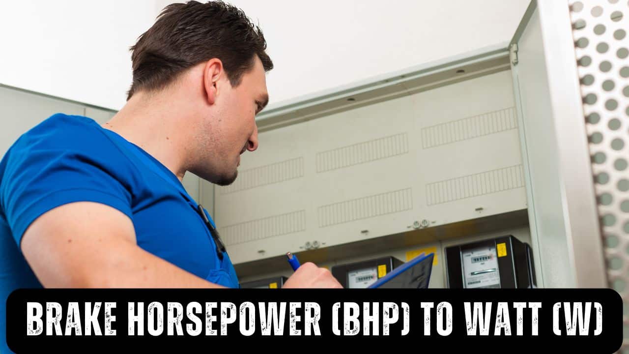 Brake horsepower (BHP) to Watt (W)