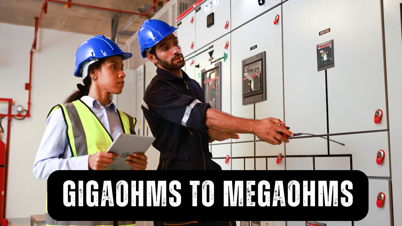 Gigaohms to Megaohms
