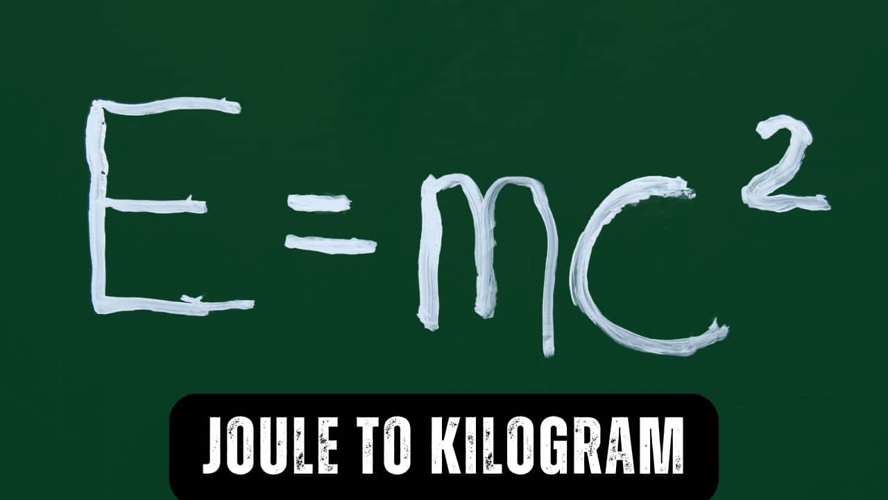 Joule to kilogram