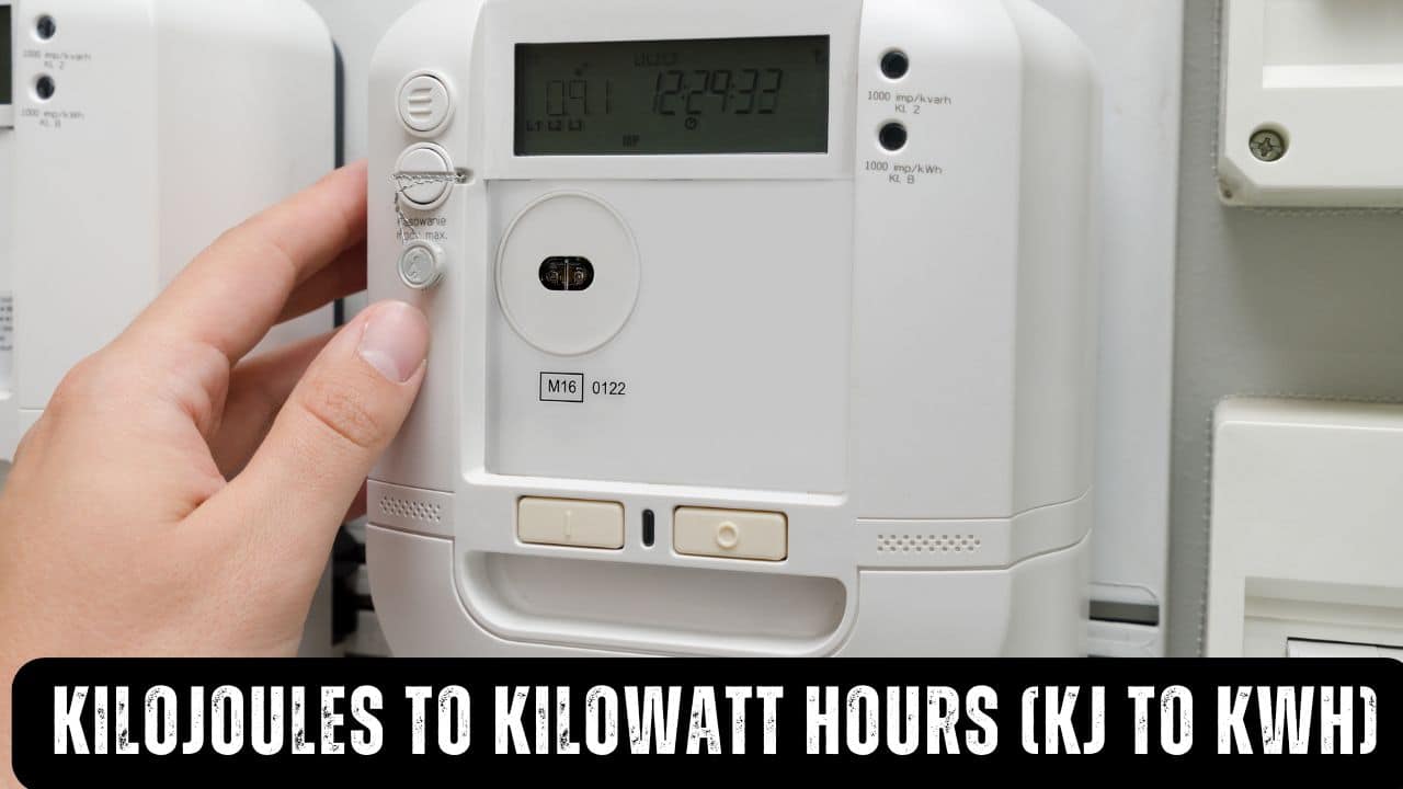 Kilojoules to kilowatt Hours (KJ to KWh)