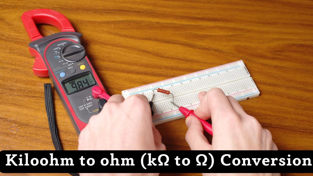 Kiloohm to ohm (kΩ to Ω)