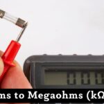 Kiloohms to Megaohms (kΩ to MΩ) Conversion