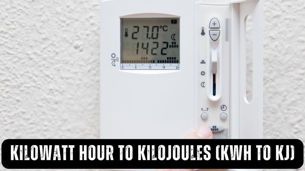 Kilowatt hour to KiloJoules (KWh to KJ)
