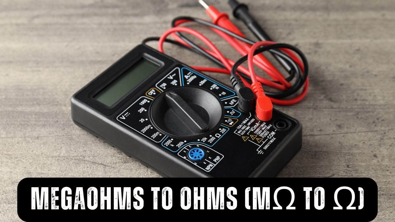 Megaohms to Ohms (MΩ to Ω)