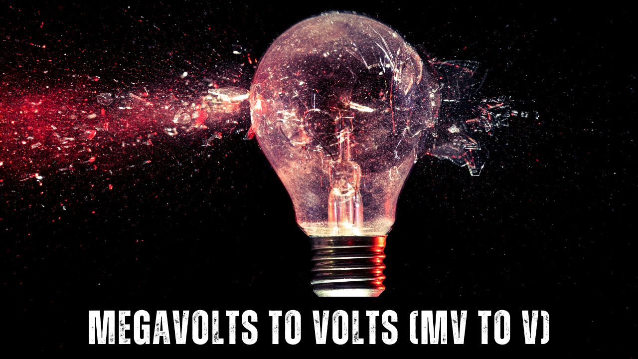 Megavolts to volts (MV to V)