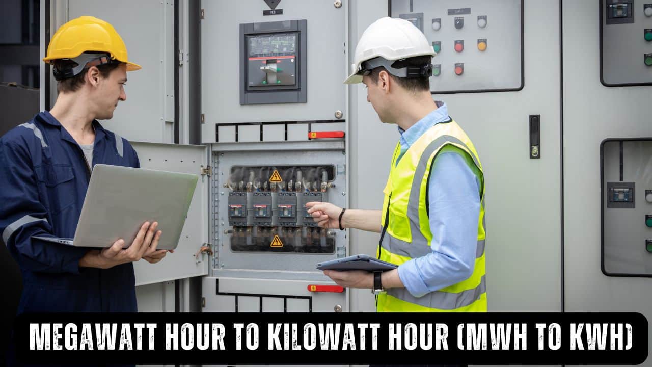 Megawatt hour to kilowatt hour (MWh to KWh)