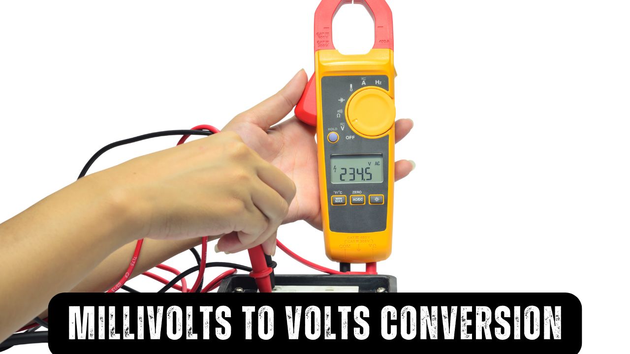 Millivolts to volts conversion