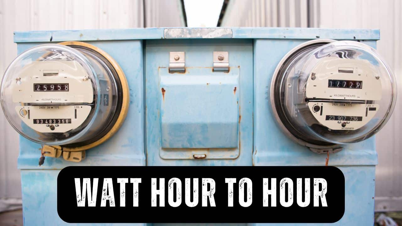 Watt hour to Hour