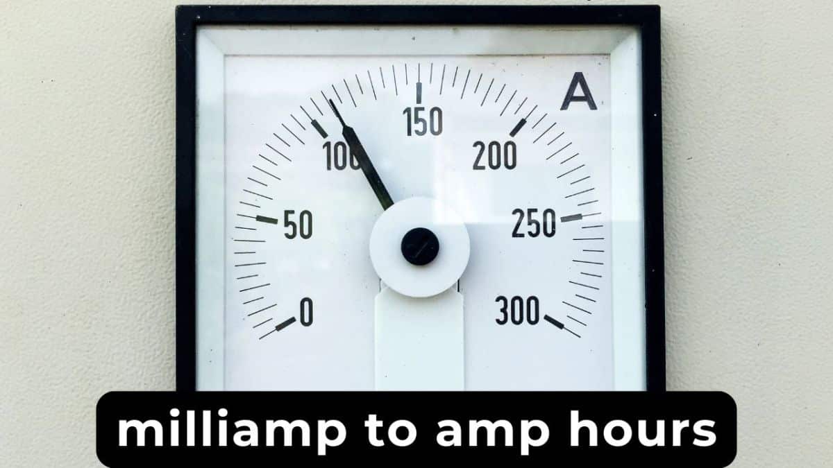 milliamp to amp hours