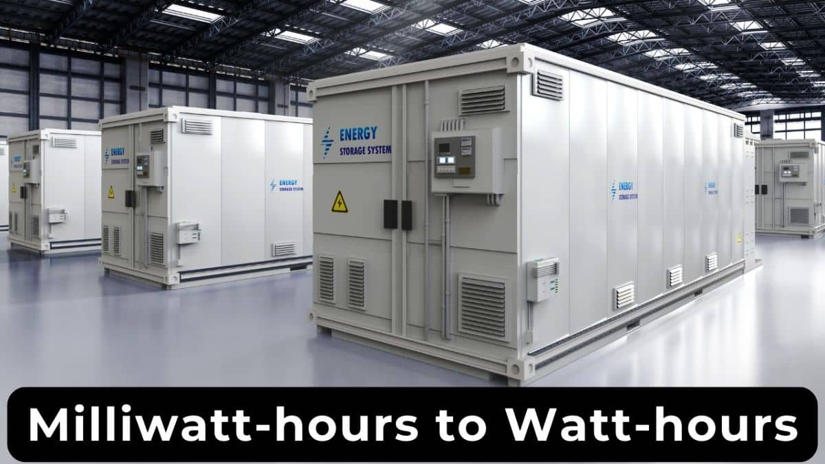 Milliwatt-hours to Watt-hours