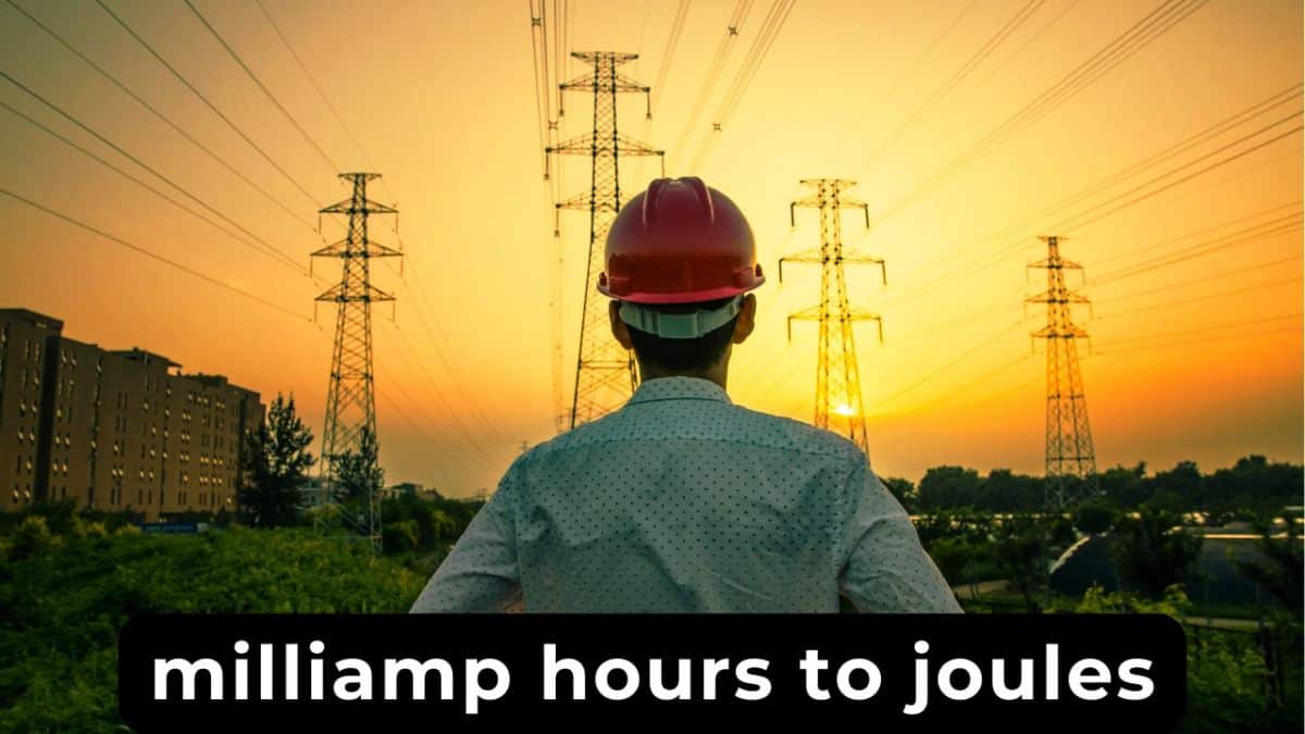 milliamp hours to joules