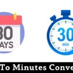 Days To Minutes Conversion