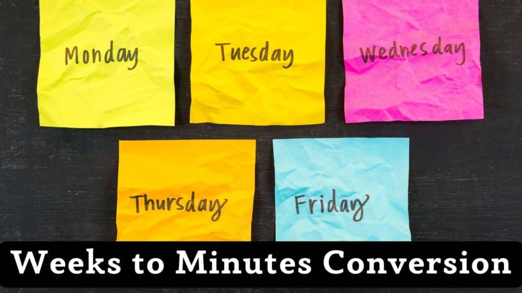 Weeks to Minutes Conversion