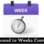 Millisecond to Weeks Conversion