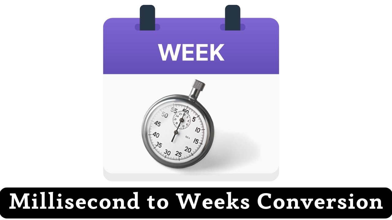 Millisecond to Weeks Conversion
