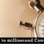 Second to millisecond Conversion