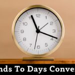 Seconds To Days Conversion